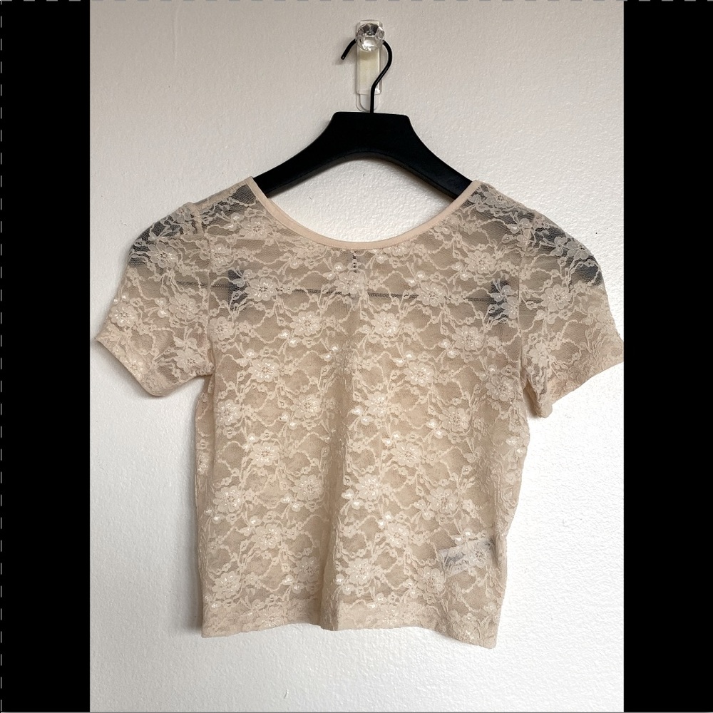 Forever 21 Sheer Crop Top